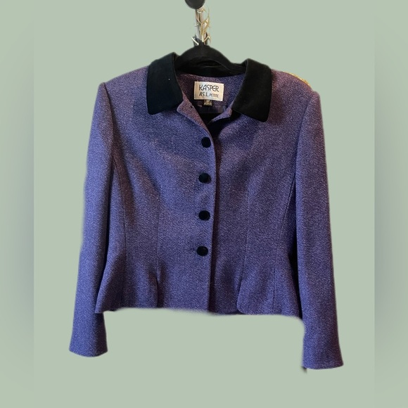 Vintage Kasper Purple Coat - Picture 4 of 7
